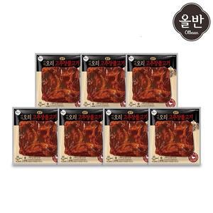 [올반]신세계푸드 올반 오리 바짝 불고기 7팩 (고추장맛 200g x7팩 )
