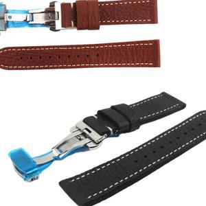 Q81 손목시계가죽 소가죽밴드 클래식디버클 폭20MM 스