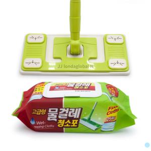홈인더스트리 밀대 1개 + 물걸레 청소포 고급형 중형