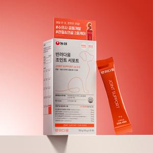 농심 반려다움 강아지 관절 영양제 조인트 서포트 15개입