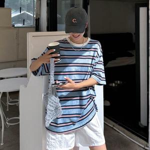 [메이블루] 멀티 단가라 박스티