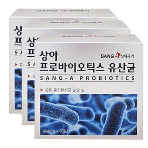 상아제약 프로바이오틱스 유산균 2000mg x 30포 3개