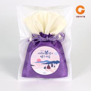 선물이야기몰 단체 행사 선물 7호 간식 학교 어린이집 어르신 과자꾸러미 응원 명절 설날 추석 전통 과자  새해맞이 포장 비단복주머니 AG07