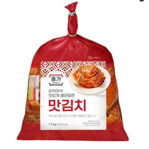 썰어담은 맛김치 1.7kg | 종가 | 홈파티 명절 간편식 펜트리 가정식 해남 갓 배추