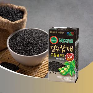 정식품 베지밀 검은참깨 고칼슘 두유 190ml 24팩