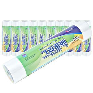 BOX 그린롤백 35x45x500매 10개입롤비닐 롤백 롤비닐백 주방롤비닐 주방비닐 일