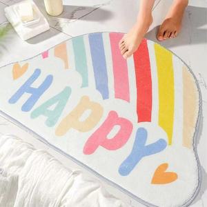[BZJLGJ1T_4C]비타리토 논슬립 반달 발매트 60x40cm 무지개
