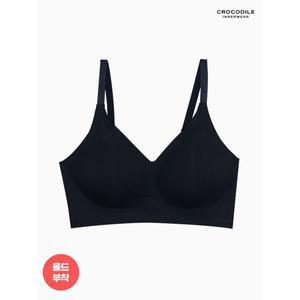 [하프클럽/ 이너웨어]뉴 라이크라 쉘론 몰드부착 스트랍 감탄브라 1종 블랙