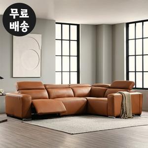 [벤티스가구]로빈 리클라이너 가죽 5인용 코너형 소파 편한 거실 쇼파 고급 수입(브라운)