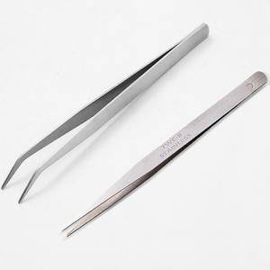 스텐 핀셋 핏셋 tweezer 핀센 다꾸 미세 tweezers 스티커 집게 정밀 갈고리 납작 굽은 얇은 비즈 공예용