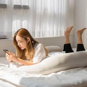 뚱뚱 바디필로우 U자형 커버 모찌 푹신 껴안고자는 긴 쿠션 롱 베개 대형 바디필로우