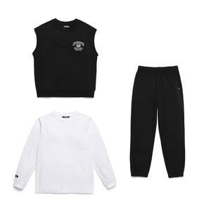 [블랙야크키즈](강남점)봄.가을 데일리룩으로 활용도 좋은 조끼+라운드티셔츠+조거팬츠 3PCS 세트 [파이...