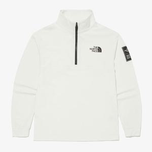 [노스페이스] [노스페이스키즈 공식] NT7LQ54T 키즈 컴피 긴팔 하프 집 티_WHITE