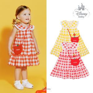 [롯데백화점]아가방 디즈니푸체크원피스(가방)(RED,YELLOW)_79Q324053