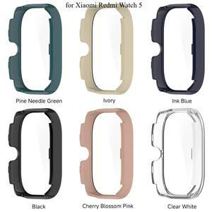 Xiaomi Redmi Watch 5 용 강화 유리 + PC 케이스 Active/Lite 커버 하드 스크린 보호기 BUMPER