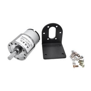 JGB37-520 하이 토크 기어 박스 전기 모터 알루미늄 합금 브래킷 포함 12V 24V 5 rpm 10 rpm 20 rpm 30 rpm