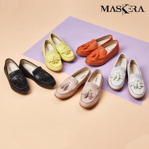 공영단독! 바람 솔솔 [마스케라] 천연 소가죽 펀칭 로퍼 (히든 키높이3.5cm)