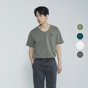 [롯데백화점]버커루 남여공용 슬럽 브이넥 반팔 티셔츠 B232TS020P
