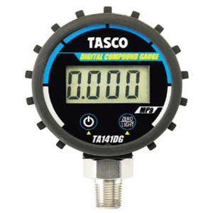 [냉동기·에어컨용] 타스코(TASCO) TA141DG 디지털 진공게이지 겸용 압력게이지(미니 50Ø) -0.1MPa(0Torr)~5.0MPa(725psi)