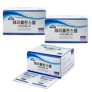 일회용 알콜솜 태리클린스왑 300매 낱개포장 의약외품 에탄올 소독솜