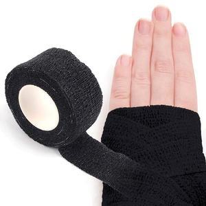 고품질 압박 붕대 2.5cm 블랙 스포츠 자가점착 밴드 탄력 자가점착붕대 자가점착밴드 압박용밴드 (WFHORWD)