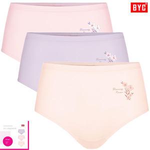 BYC인견스판포인트나염맥시여삼각팬티3매입 WRP5337