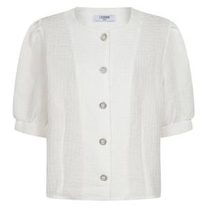 [레코브] (레코브) 턱 소매 볼륨 반팔 블라우스(LC61C5BL514X)