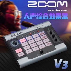 ZOOM V3 전문 보컬 프로세서 USB 오디오 인터페이스 16 가지 음성 변경 효과 하모니 노래방 스트리밍 재생