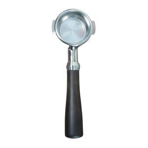 프레시넬리. 58mm E61 커피 바텀리스 포터필터 나무 손잡이가 있는 스테인리스 스틸 상업용 에스프레소 머신과 호환되며 균일한 추출에 적합합니다. 바리스타