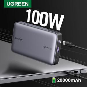 UGREEN 유그린 Nexode 100W 파워뱅크 20000mAh 휴대용 충전기 PD3.0 양방향 고속 충전 3포트 보조배터리 24