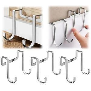 S자고리 S고리 커튼 후크 벽 스텐 에스 에스자 2/5pcs 벽걸이 형 도어 보관함 욕실 액세서리 후면 장착 후