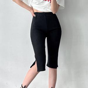 [옷자락]여자 카프리팬츠 양트임 슬림핏 여름 5부 면 반바지