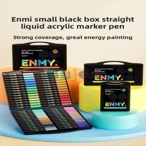 Enmy 60색 아크릴 마커 펜 - 수성 소프트 팁 페인트 세척   24가지 생생한 색상 포함