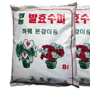 분갈이흙 배양토 부산물비료 웃거름 화분갈이흙 화훼 8L 2개