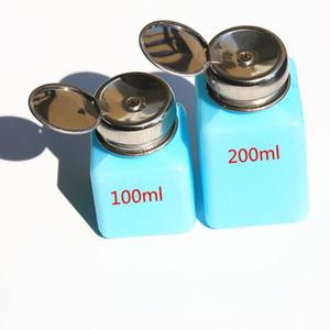 2개/몫 100ml 블루 부식 방지 알콜 병 ESD 플라스틱 알코올