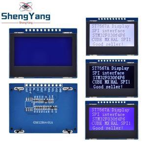 TZT 12864 SPI LCD 모듈 ST7567A COG 그래픽 디스플레이 스크린 보드 Arduino 프로젝트용 LCM 패널 도트