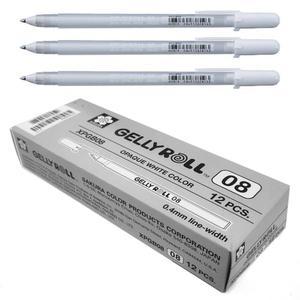 사쿠라 젤리롤펜 겔리롤펜 파인 XPGB 0.8mm (화이트) (12개입) 1다스