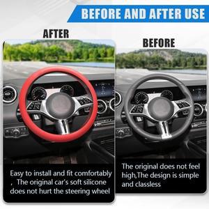 Car steering wheel cover silicone handle Four season universal anti Accessories