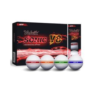 VOLVIK 소닉 V8 골프공 소프트 트랙 2025년 12개입 1개