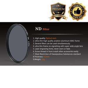 KnightX-ND 필터 ND4 캐논 니콘 d80 700d 라이트 카메라 렌즈 49mm