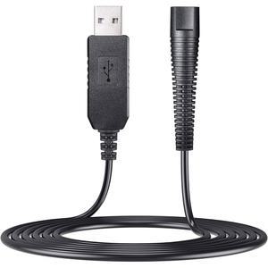 브라운 면도기 시리즈 9 7 5 3시리즈 1 포와 호환 가능 12V USB 충전용 케이블 교체 충전기 코드