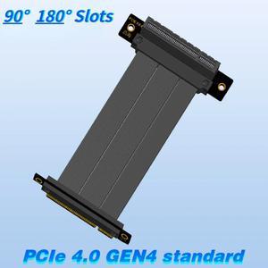 PCIe 4 0 8X GEN4 연장 케이블 PCI-E X8 X16 라이저-그래픽 카드 네트워크 솔리드 스테이트 드라이브 SSD 서버 PC 메인보드 어댑터