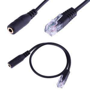 헤드셋 버디 암 이어폰 RJ9 4P4C 수 어댑터 케이블 Yealink SIP-T19P T20P 와 호환 가능 3.5mm