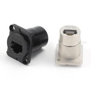 AVSSZ CAT6A RJ45 네트워크 케이블 커넥터 금속 데이터 신호 어댑터 컴퓨터 모듈 D 장착 크기 23.7mm-24mm