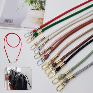 호환 핸드백용 라운드 PU 가죽 스트랩 크로스바디 백 130cm 길이 휴대폰 랜야드 교체 지갑 스트랩 DIY 가방