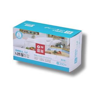 오웰 소프트 니트릴 장갑 화이트 소형 200매 1팩 (200매)