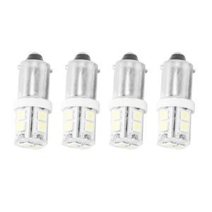 LED 자동차 웨지 인테리어 사이드 전구 화이트 4x T11 BA9S T4W 233 BAYONET 10 SMD