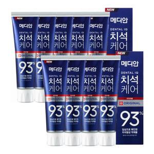 메디안 치석케어 오리지널 치약 120g 3입 3개