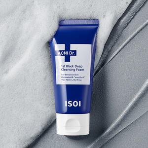 아이소이 아크니 닥터 퍼스트 블랙 딥 클렌징 폼 75ml
