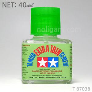 타미야 87038 무수지 접착제 40ml/ EXTRA THIN 병풀